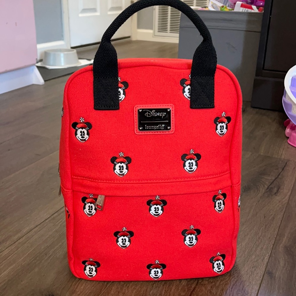 Canvas Minnie Mouse Loungefly backpack